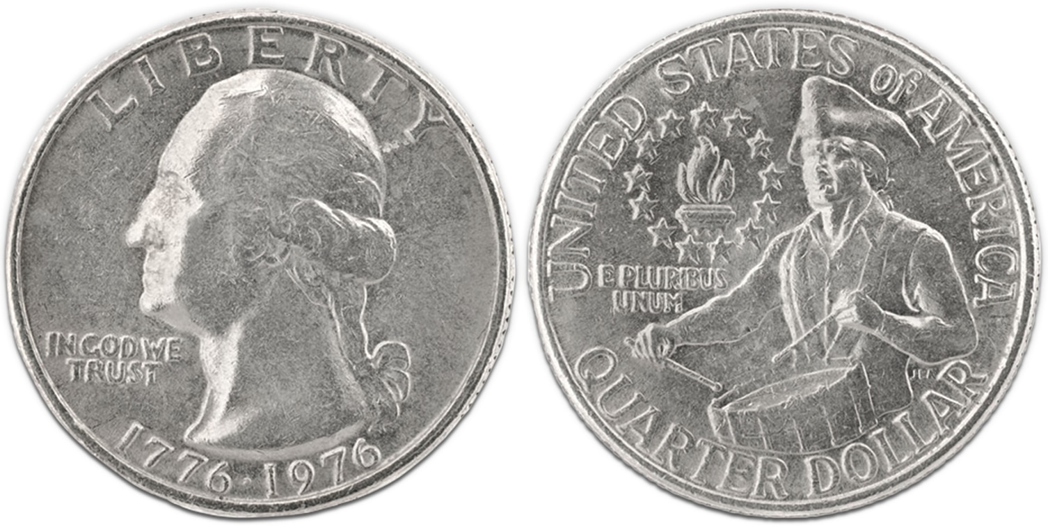 1776 To 1976 Bicentennial Quarter