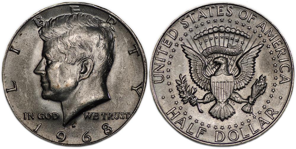 1968 Kennedy Half Dollar Value Guide